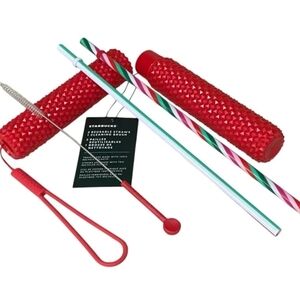 🍍Starbucks Festive Straw /Cleaning Set